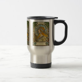 Mucha Art Nouveau - Zodiac - La Plume Reisebecher