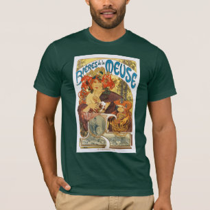 Mucha - Bieres De-La Maas (Bier des Musen) T-Shirt