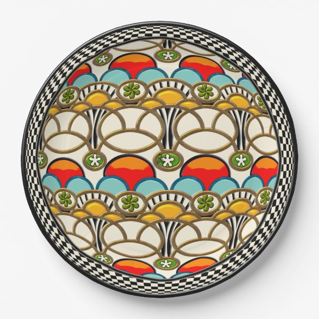 Mucha & Cliff Pappteller (Vorderseite)