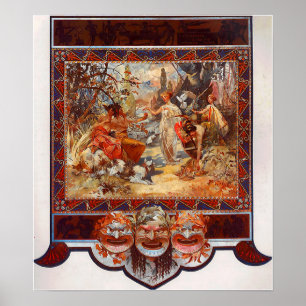 Mucha - Das Urteil von Paris 1895 Poster