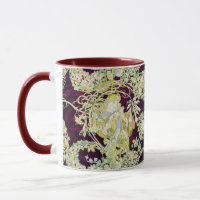 Mucha Frau mit Daisy, Vintag Art Nouveau