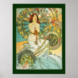 Mucha Kunst Nouveau Monte Carlo Plakat