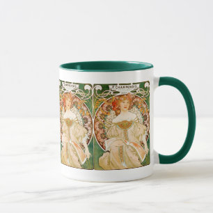 Mucha Kunst Nouveau Tasse: Champenois Tasse