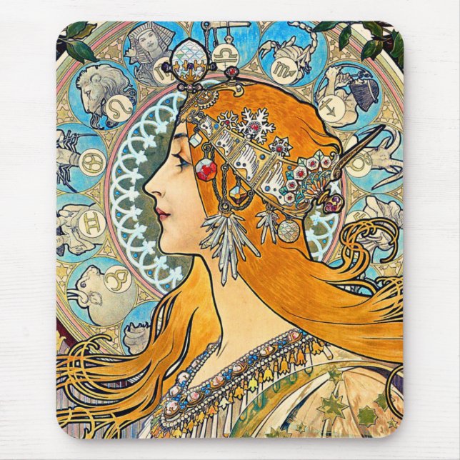 Mucha La Plume Mousepad (Vorne)