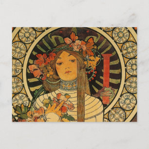 Mucha La Trappistine Postkarte