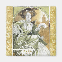 Mucha Magnet : Alphonse Mucha - Art Nouveau