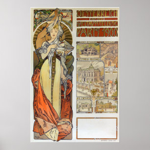 Mucha - Österreichisches Pavillon Paris 1900 Poster