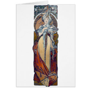 Mucha Paris Frauenmode-Kunst-Deko 1900