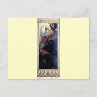 Mucha Polar Star Art Deco Postkarte