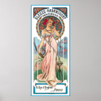 Mucha Poster Print: Parfüm Ad