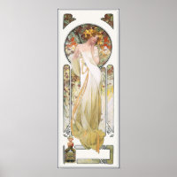 Mucha Poster Print: Sylvais Parfüm Ad