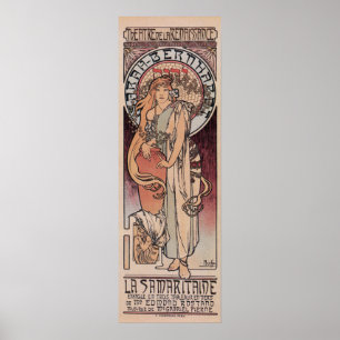 Mucha Sarah Bernhardt Der Samaritan-Lampenpost Poster