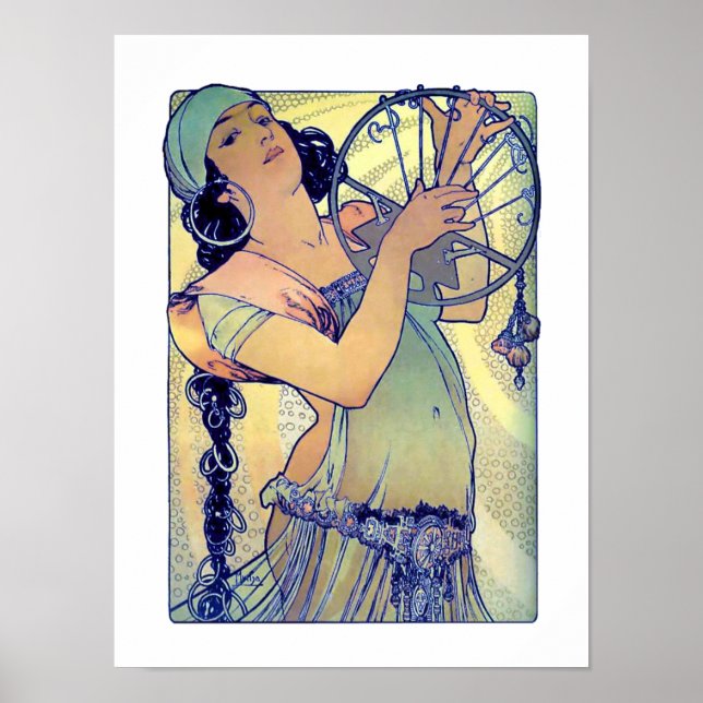 Mucha Sinti und Roma Girl Poster (Vorne)