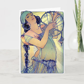 Mucha-Sinti und Roma-Tambourine Karte