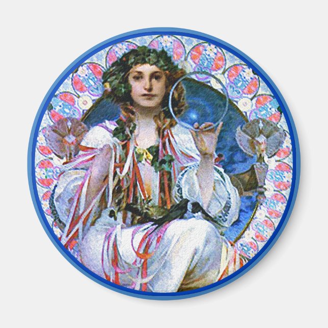Mucha - Slavia - Sezession Magnet (Vorne)