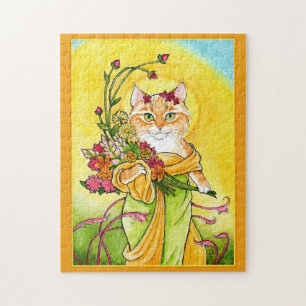 Mucha Spring Cat Spoof Puzzle