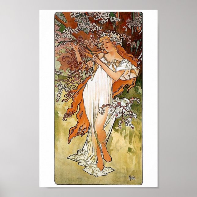 Mucha Spring Poster (Vorne)