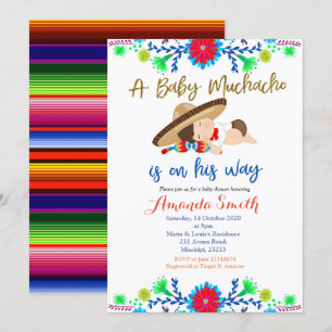 Muchacho MEXIKANISCHE Fiesta-Babyparty-Einladung Einladung