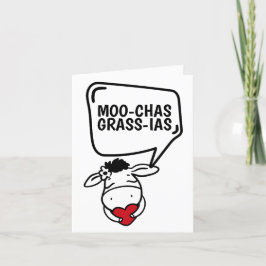 Muchas Gracias Cow dachte vielen Dank an Funny Dankeskarte