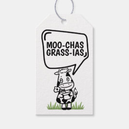Muchas Gracias Cow dachte vielen Dank an Funny Geschenkanhänger
