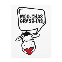 Muchas Gracias Cow dachte vielen Dank an Funny