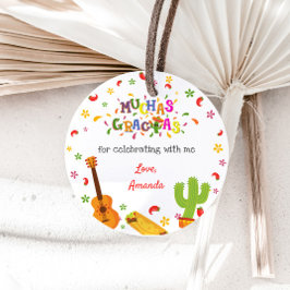 Muchas Gracias Mexican Birthday Vielen Dank Tag Geschenkanhänger
