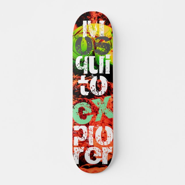 Mückenforscherin Skateboard (Vorne)