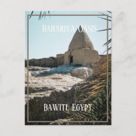 Mud Brick Gebäude, Bahariya Oasis, Ägypten Postkarte