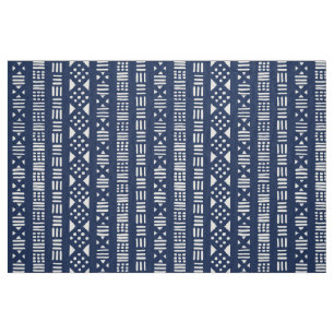 Mud Cloth Style Pattern 01 - Indigo Style Stoff