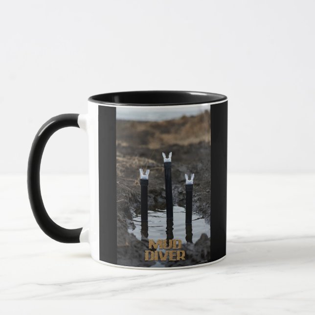 Mud Diver schwarze rechte Hand Combo-Tasse Tasse (Links)