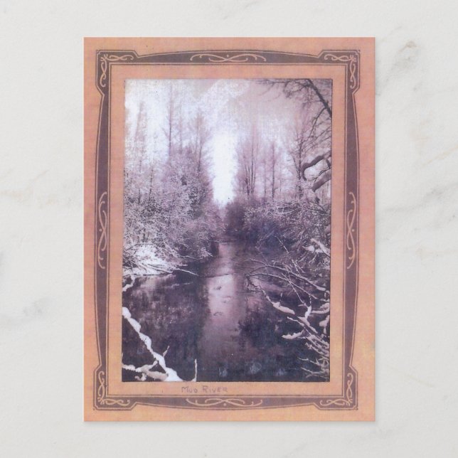 Mud River, BC Memory Postcard Postkarte (Vorderseite)
