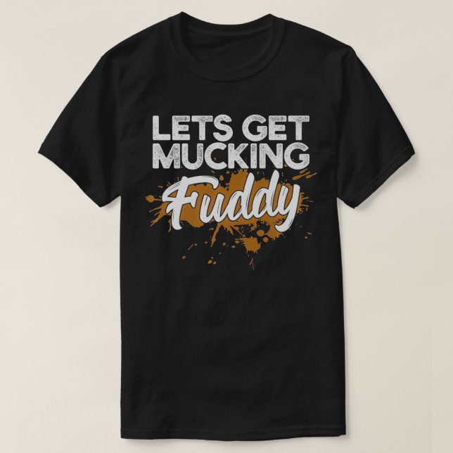 Mud Run Gear Funny 5k Marathon Running Apparel M T-Shirt (Design vorne)