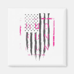 Mud Run Spaß Usa Flagge Pink Mudder Trail Running  Magnet