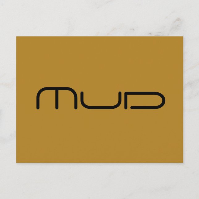 Mud - Zeichen aus Orphan Black Postkarte (Vorderseite)