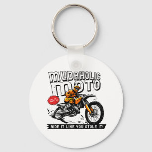 Mudaholic Moto Dirt Bike Motocross Motorrad Schlü Schlüsselanhänger