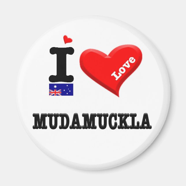 MUDAMUCKLA - I-Liebe Magnet (Vorne)
