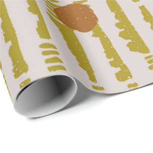 Mudcloth abstrakt modern Soala geometrischer Kreis Geschenkpapier