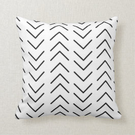 Mudcloth Black and White Kissen