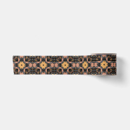 Mudcloth Bogolan Geometric Print Satin Ribbon Satinband