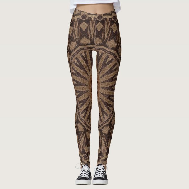 Mudcloth Yoga Pants Gym Übung Leggings (Vorderseite)