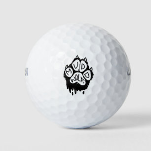 Muddwolf-Logo Golfball