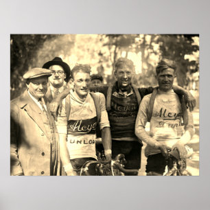 Muddy Faces Tour de France 1928 Nach Bühne 10 Poster