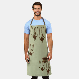 Muddy Hands und Polka-Dots-Schürze für Überdruc Schürze