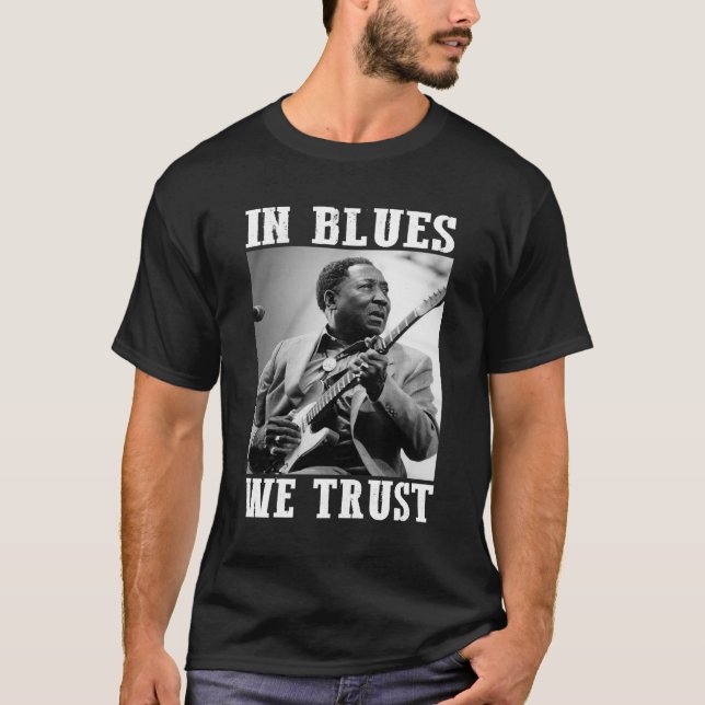 Muddy in der Blues vertrauen wir Retro Essential T T-Shirt (Vorderseite)