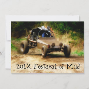 Muddy Mudfest Dunebuggy 4x4ing-Ereignis Einladung