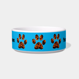 Muddy Paws auf Sky Blue Keramik Pet Bowl Napf