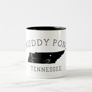 Muddy Pond Grunge Zweifarbige Tasse