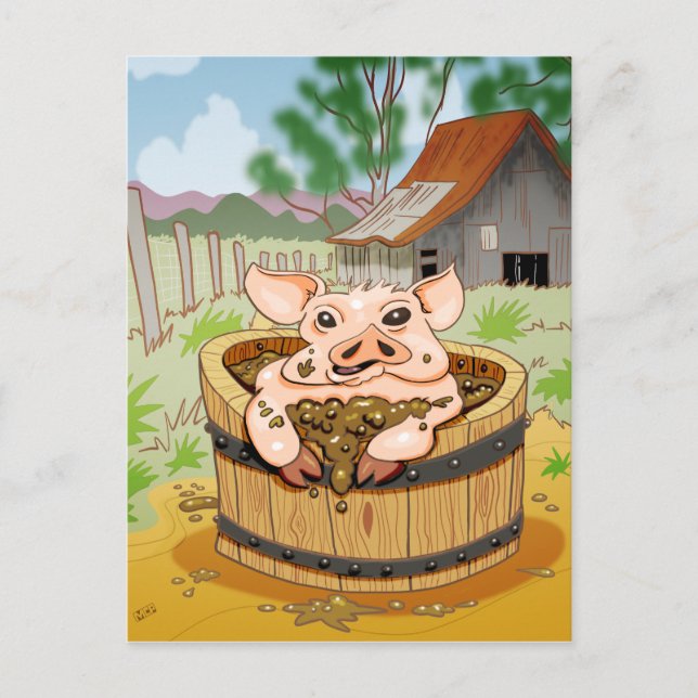 Muddy Postkarte (Vorderseite)