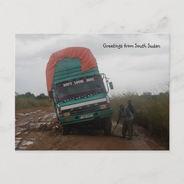 Muddy Road Postcard Postkarte (Vorderseite)