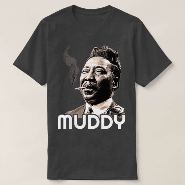 Muddy Waters Blues Icon Tribute T-Shirt (Design vorne)
